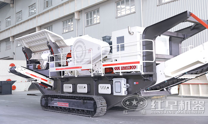 履帶移動碎石整形機