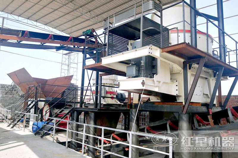 平頂山制砂機現(xiàn)場