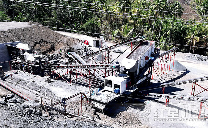 顎式移動破碎站與圓錐移動破碎站聯(lián)合作業(yè)