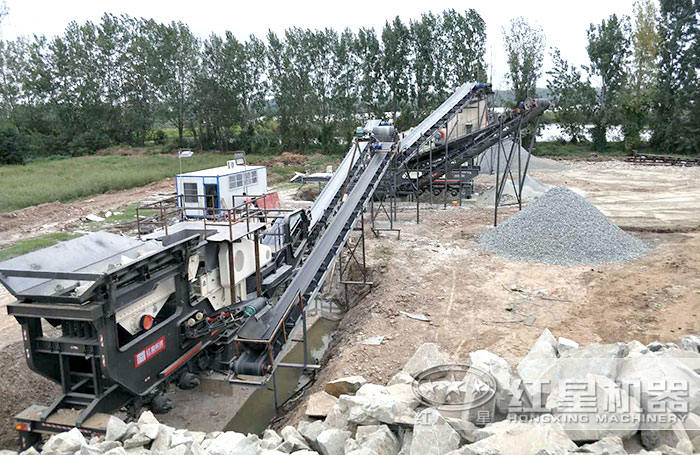 輪胎式移動碎石設備