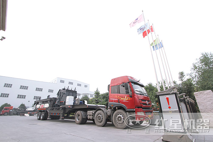 車載粉碎機車頭遷移下轉場