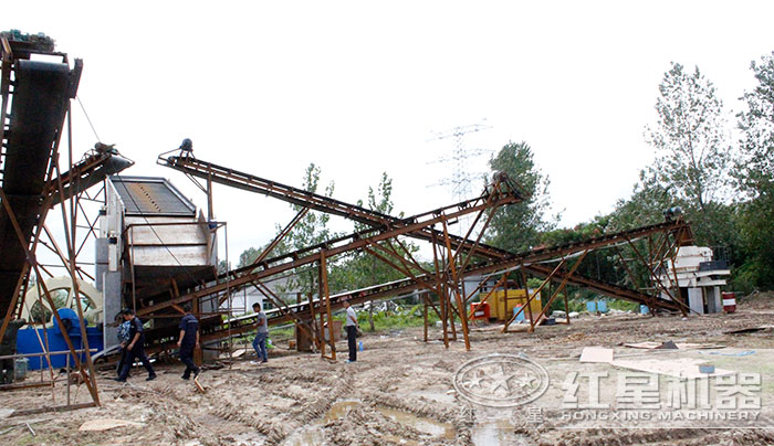 用戶安裝9526型制沙機(jī)