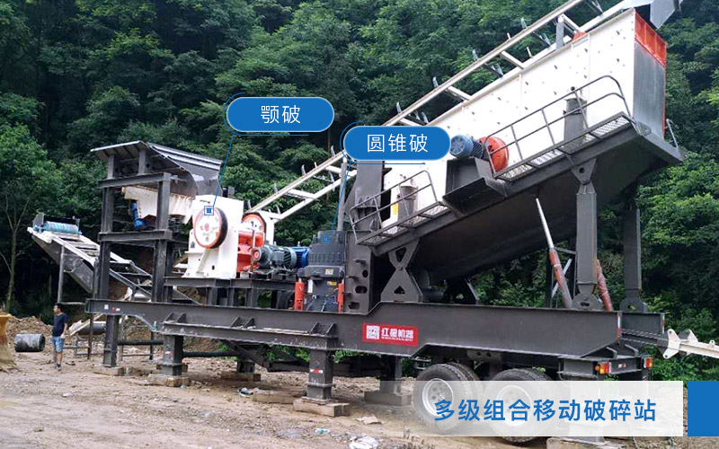 大型組合式多級移動破碎站