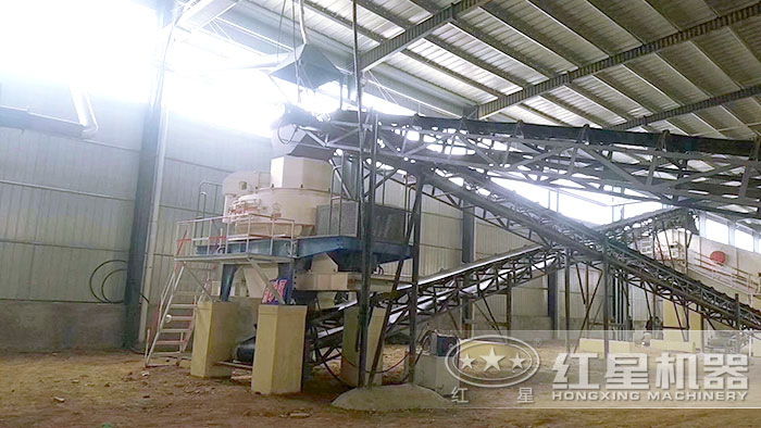 固定制砂機作業現場