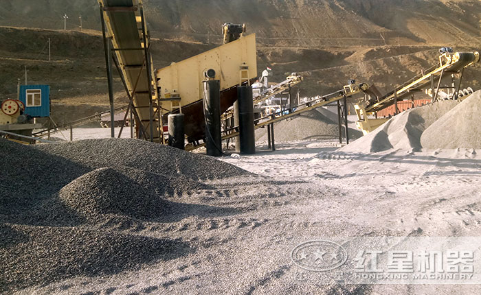 制砂現(xiàn)場(chǎng)物料圖