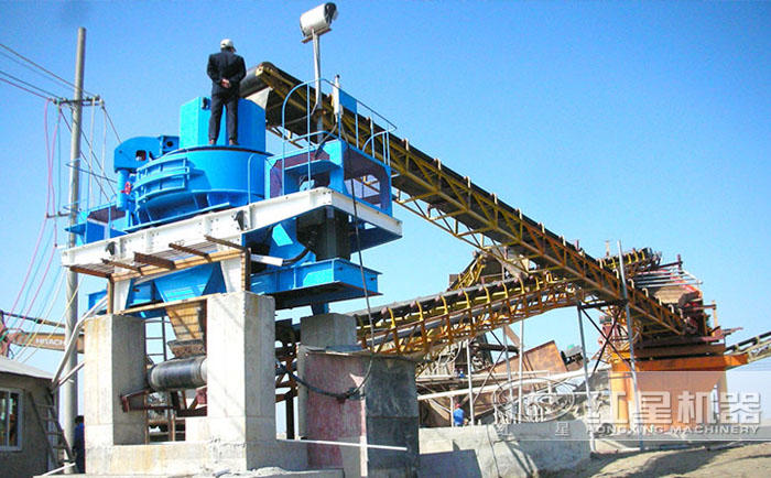 200噸破石子的機械生產線現場