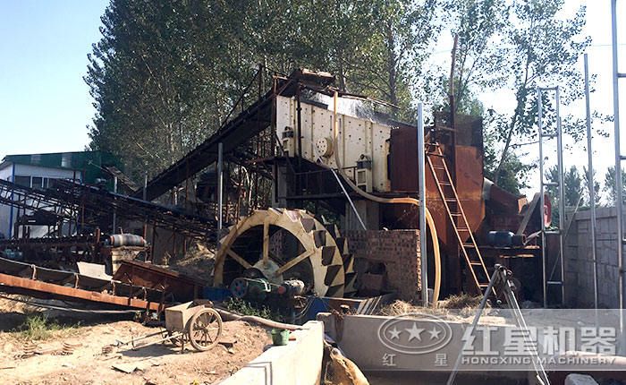 洗砂機(jī)現(xiàn)場