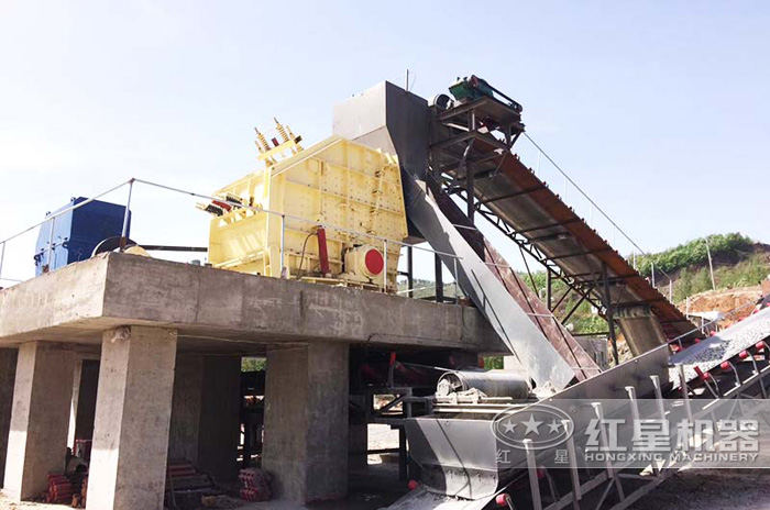 “中低硬度物料”碎石設備生產現場