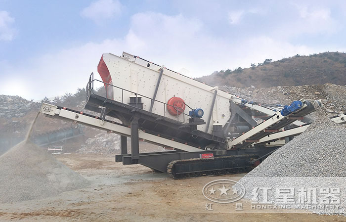 移動(dòng)制砂現(xiàn)場(chǎng)