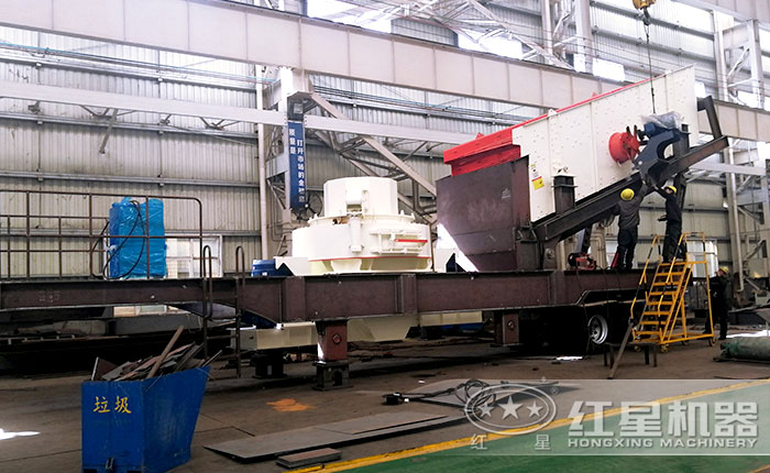 移動小型制砂機車間圖