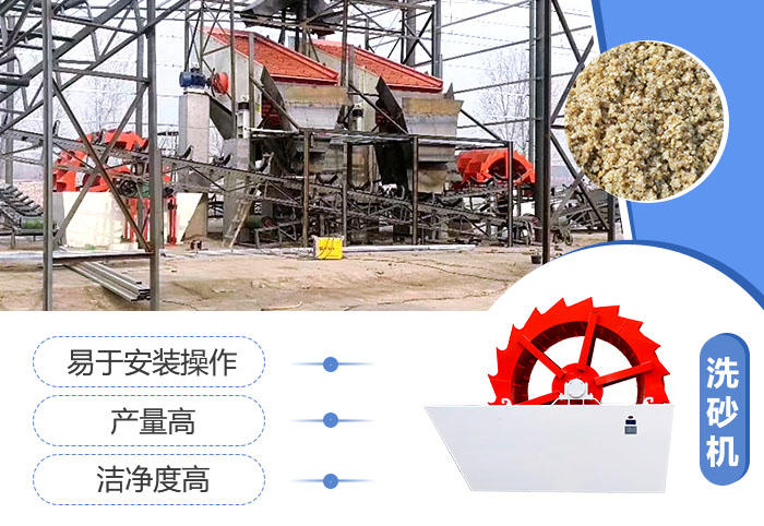 輪斗式洗沙機洗凈度高