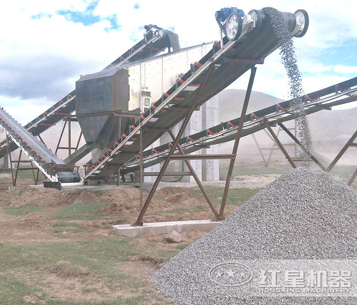 生產建筑石子現場