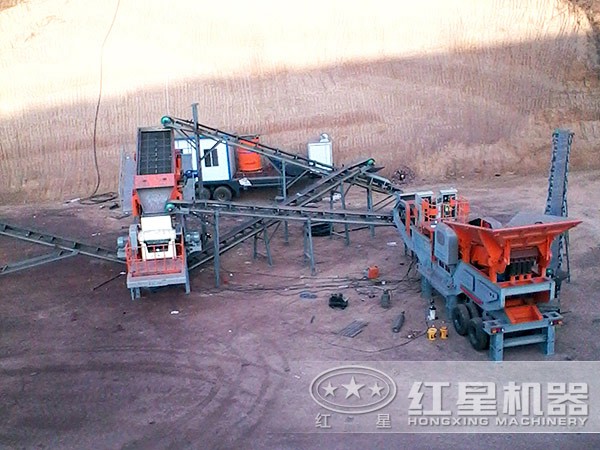 建筑垃圾破碎站多臺(tái)聯(lián)機(jī)作業(yè)，處理方式更多樣