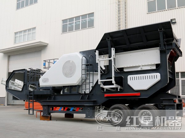 河卵石移動破碎站